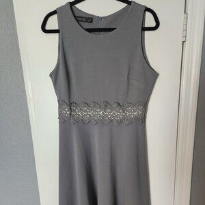 Women's Grey A-Line Cocktail Dress Size XL